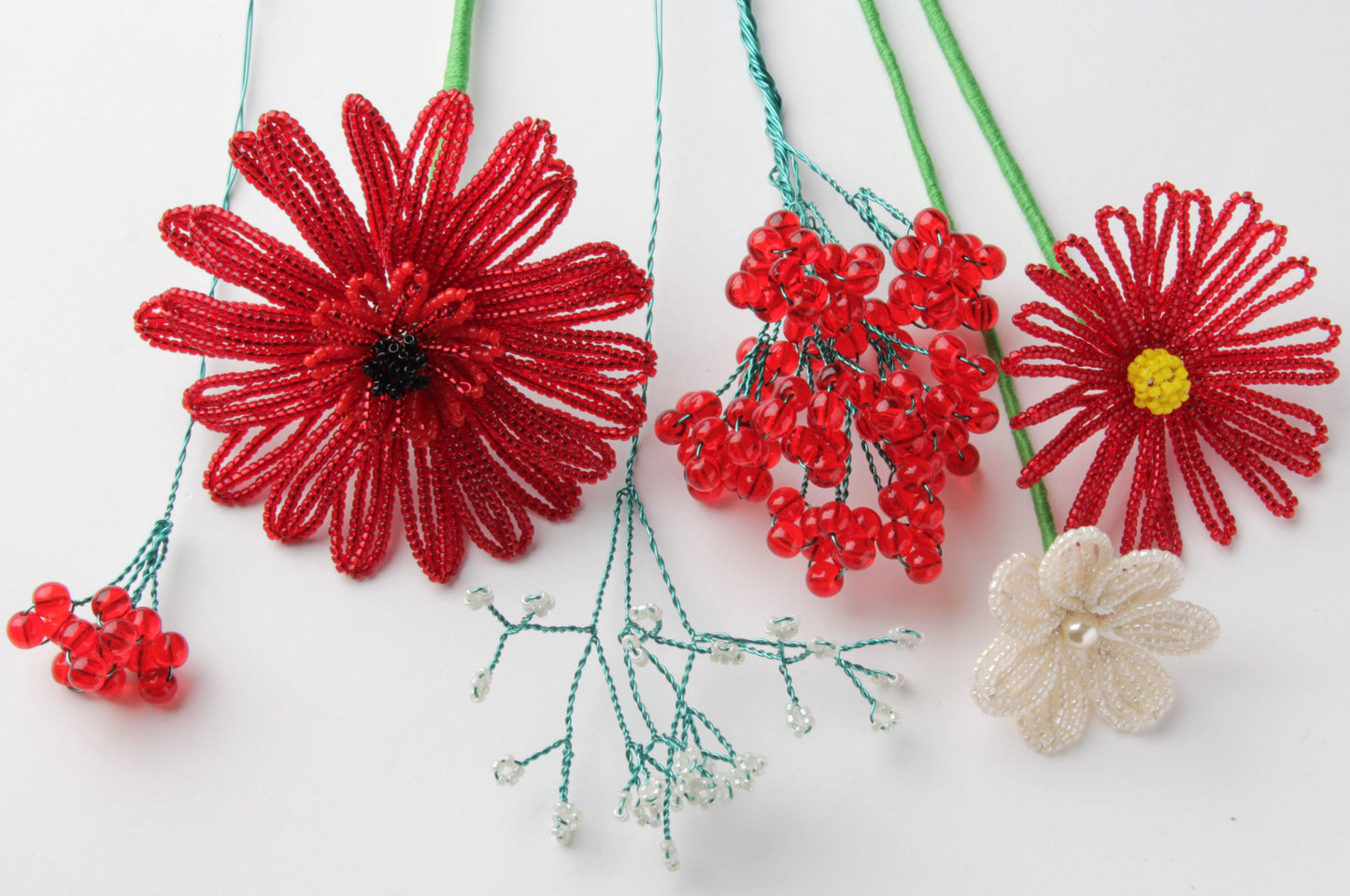 Bead berries and flowers