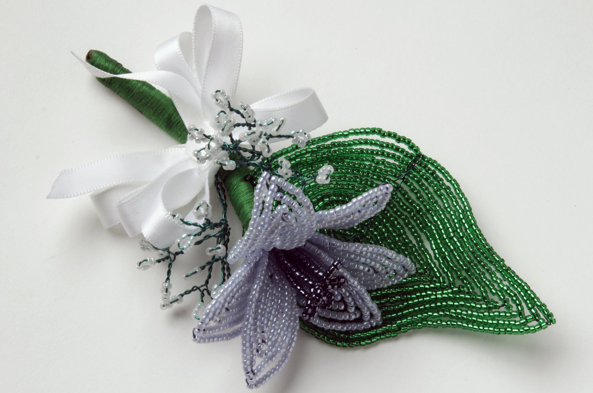 Beaded Lily Corsage